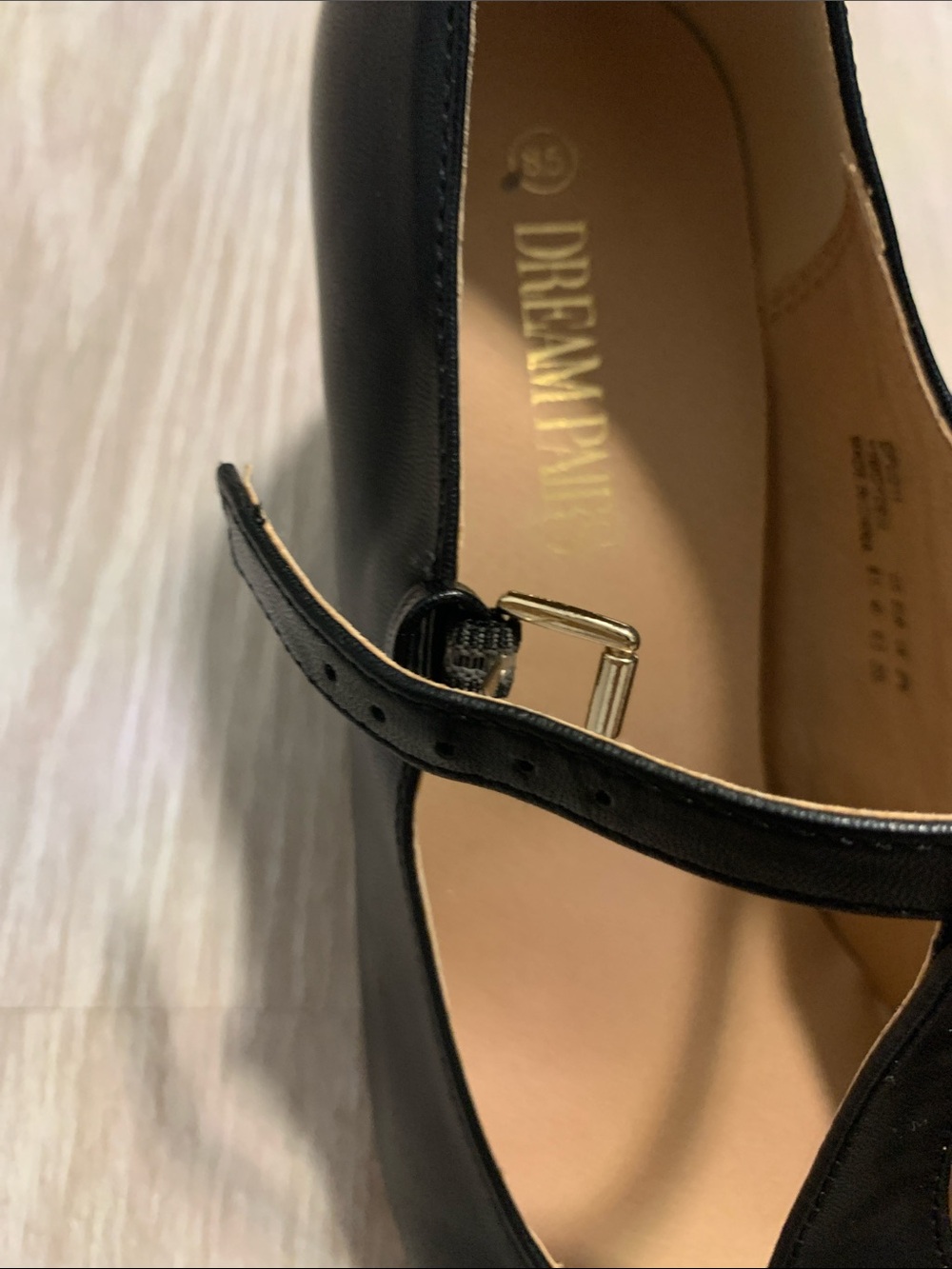 Dream Pairs Black T-Strap Block Heels - Picture 7 of 7